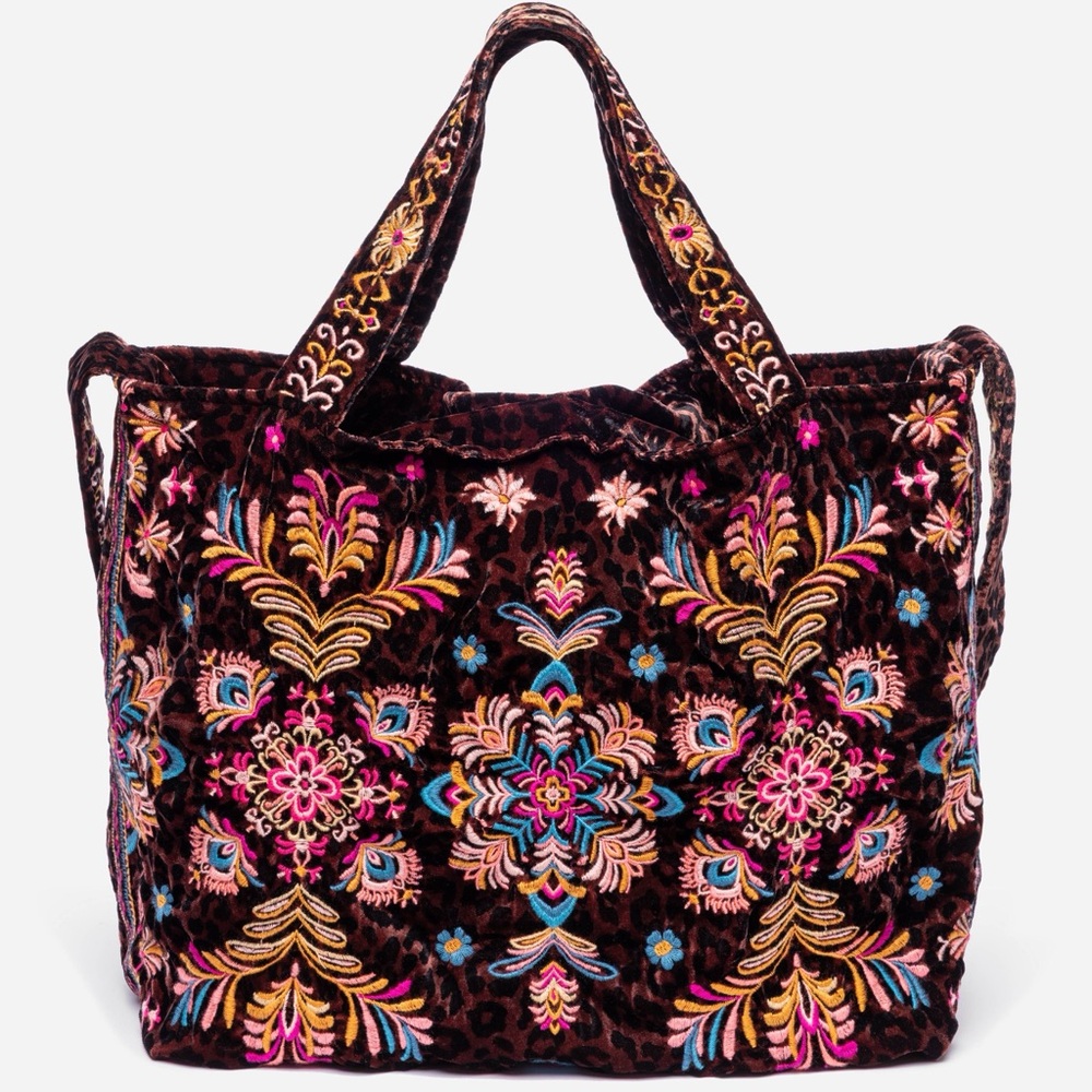 JOHNNY WAS VELVET TOTE BAG